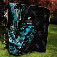 New Zealand Marathon Quilt Silver Fern Paua Shell Simple Style LT05 - Polynesian Pride