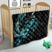 New Zealand Marathon Quilt Silver Fern Paua Shell Simple Style LT05 - Polynesian Pride