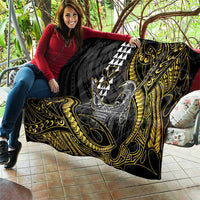 Hawaii King Kamehameha The Great Quilt Gold Tribal Tattoo