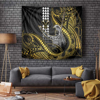 Hawaii King Kamehameha The Great Tapestry Gold Tribal Tattoo