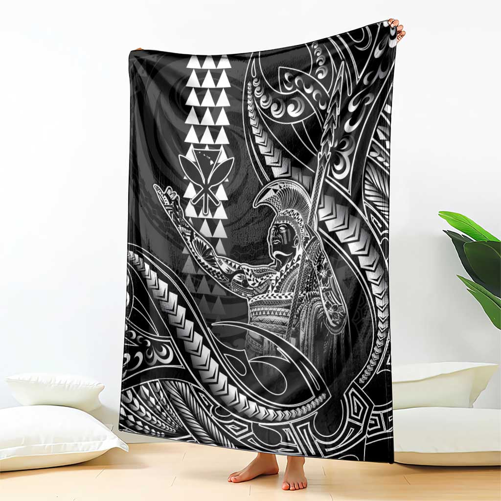Hawaii King Kamehameha The Great Blanket Black Tribal Tattoo