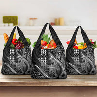 Hawaii King Kamehameha The Great Grocery Bag Black Tribal Tattoo