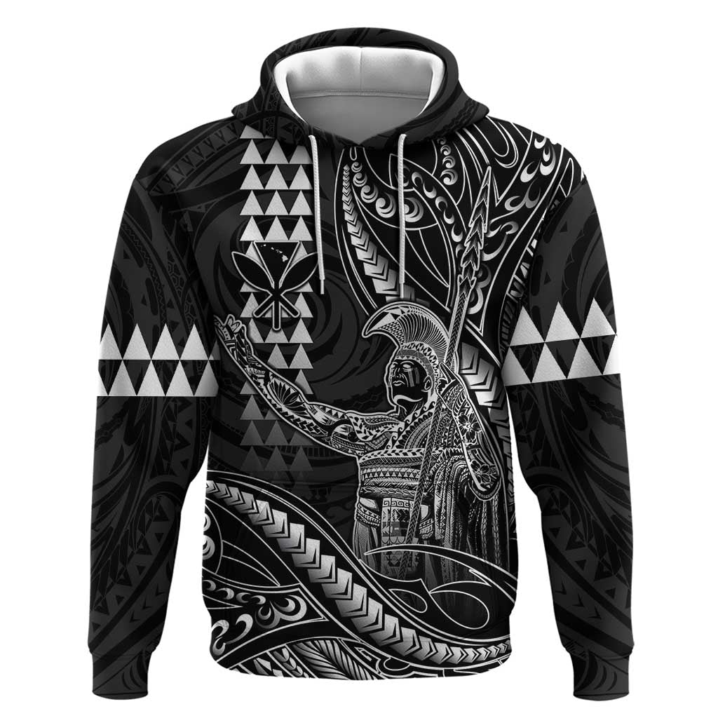 Hawaii King Kamehameha The Great Hoodie Black Tribal Tattoo