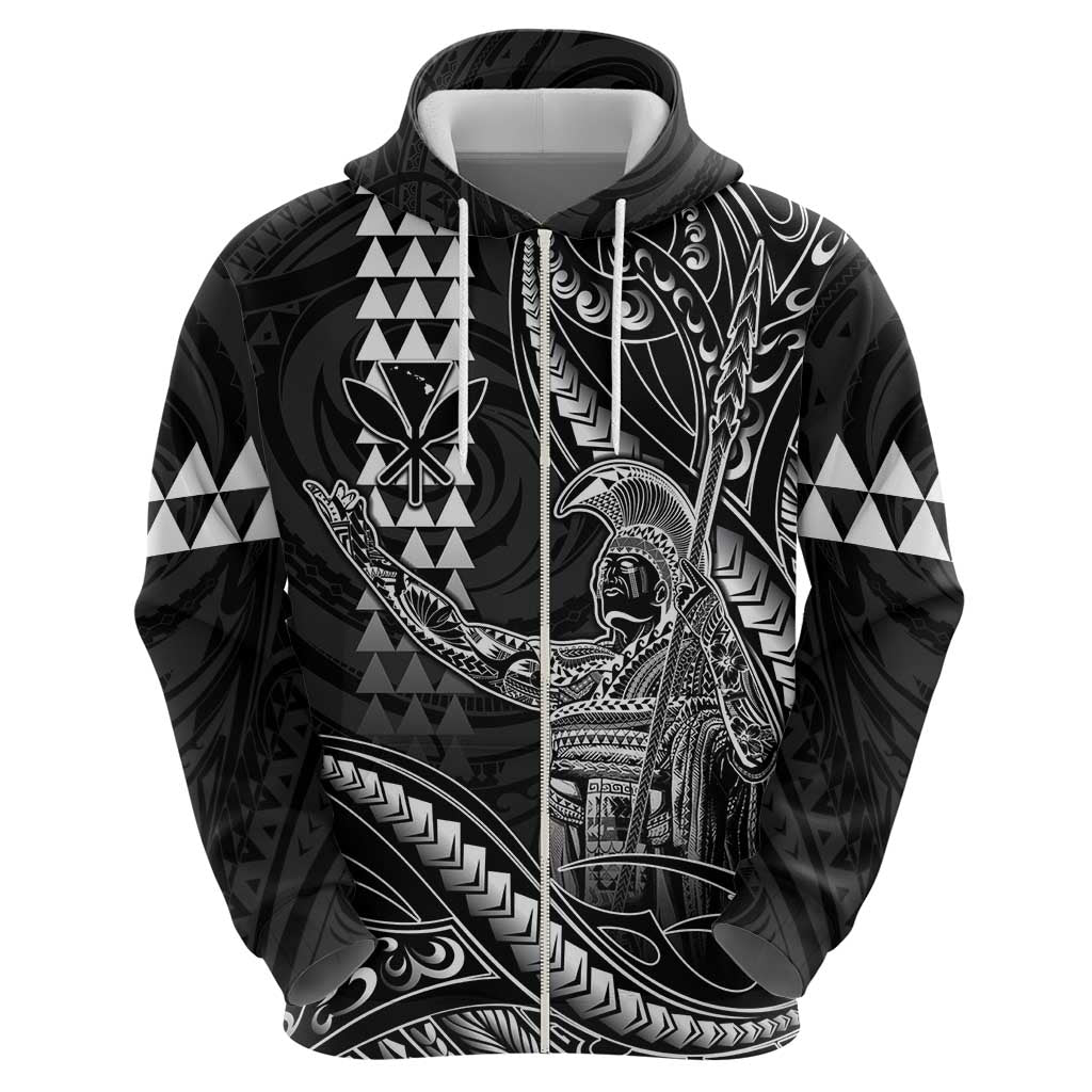 Hawaii King Kamehameha The Great Hoodie Black Tribal Tattoo