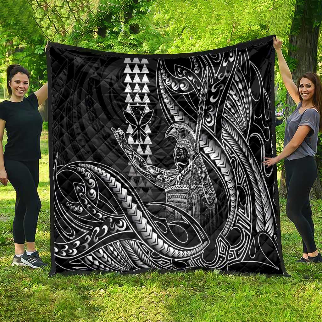 Hawaii King Kamehameha The Great Quilt Black Tribal Tattoo