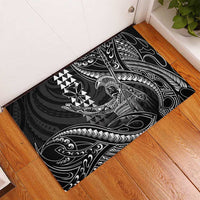 Hawaii King Kamehameha The Great Rubber Doormat Black Tribal Tattoo LT05 - Polynesian Pride