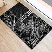 Hawaii King Kamehameha The Great Rubber Doormat Black Tribal Tattoo LT05 - Polynesian Pride