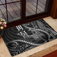 Hawaii King Kamehameha The Great Rubber Doormat Black Tribal Tattoo LT05 - Polynesian Pride