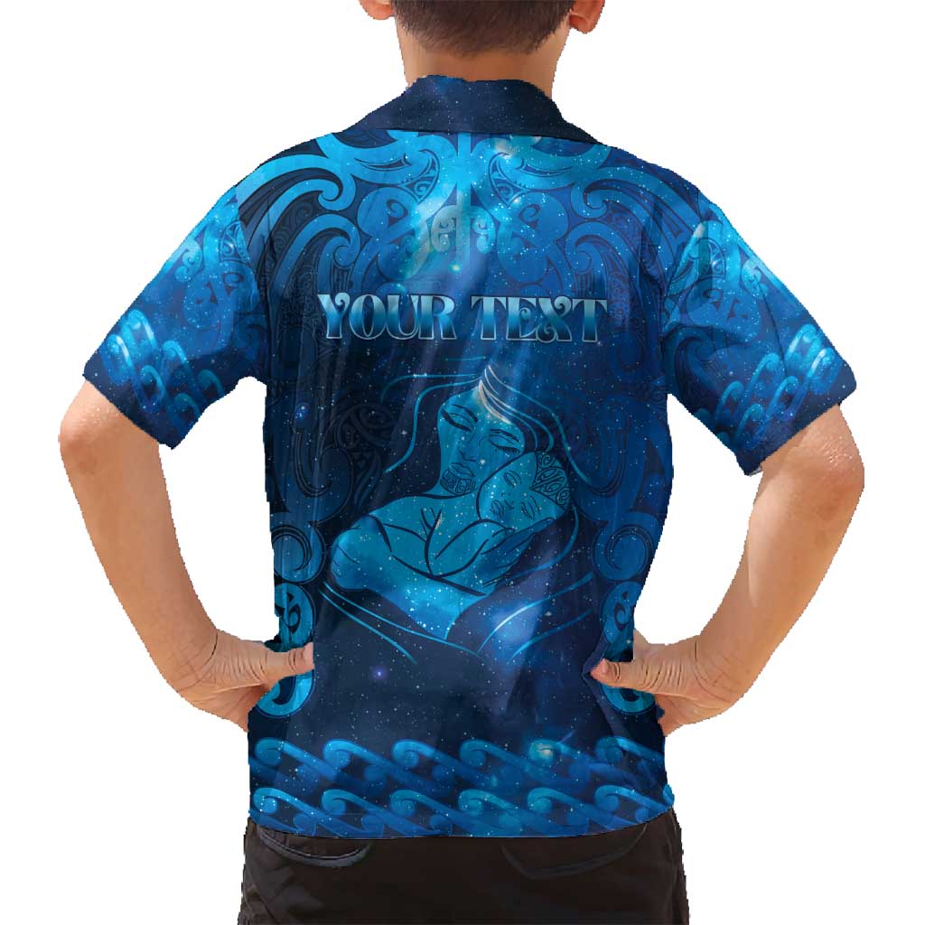 Personalised New Zealand Mother's Day Family Matching Off Shoulder Maxi Dress and Hawaiian Shirt Ko Te Whaea Te Takere O Te Waka