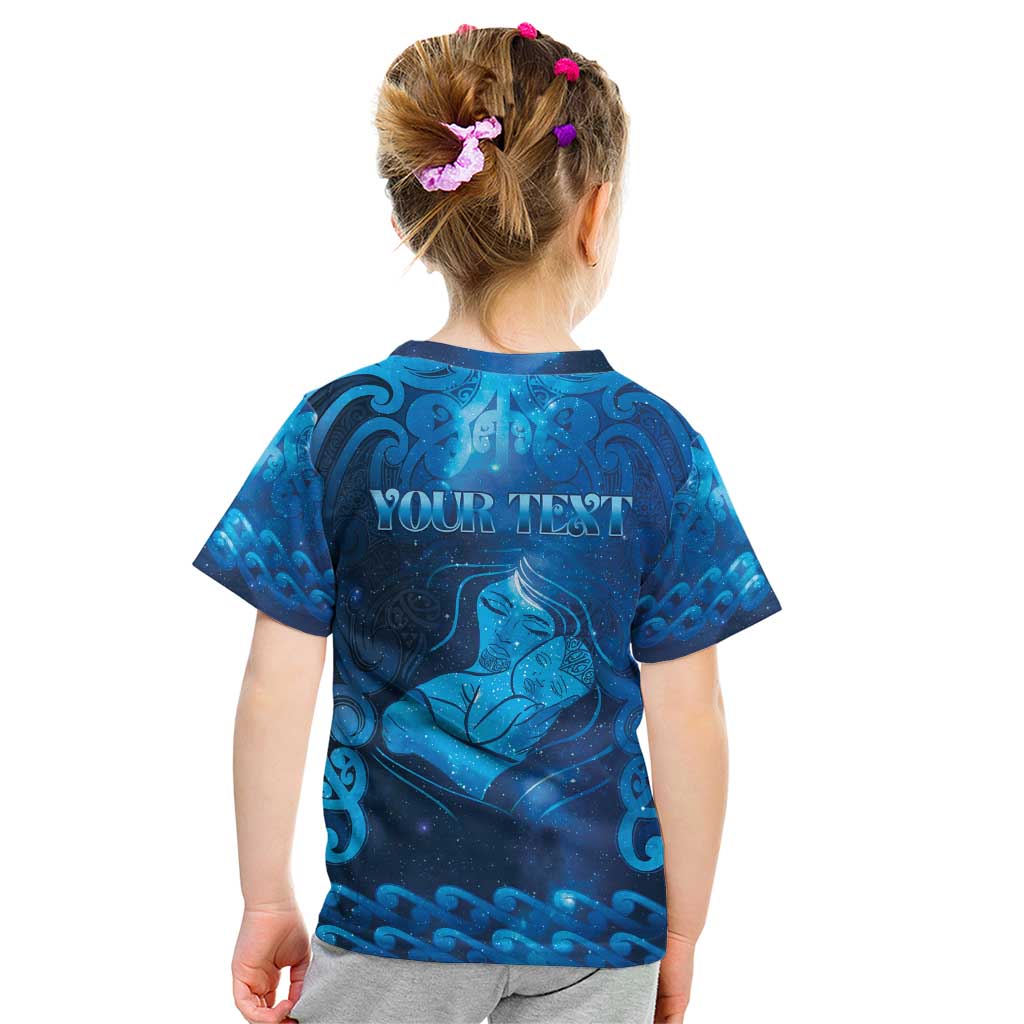 Personalised New Zealand Mother's Day Kid T Shirt Ko Te Whaea Te Takere O Te Waka LT05 - Polynesian Pride