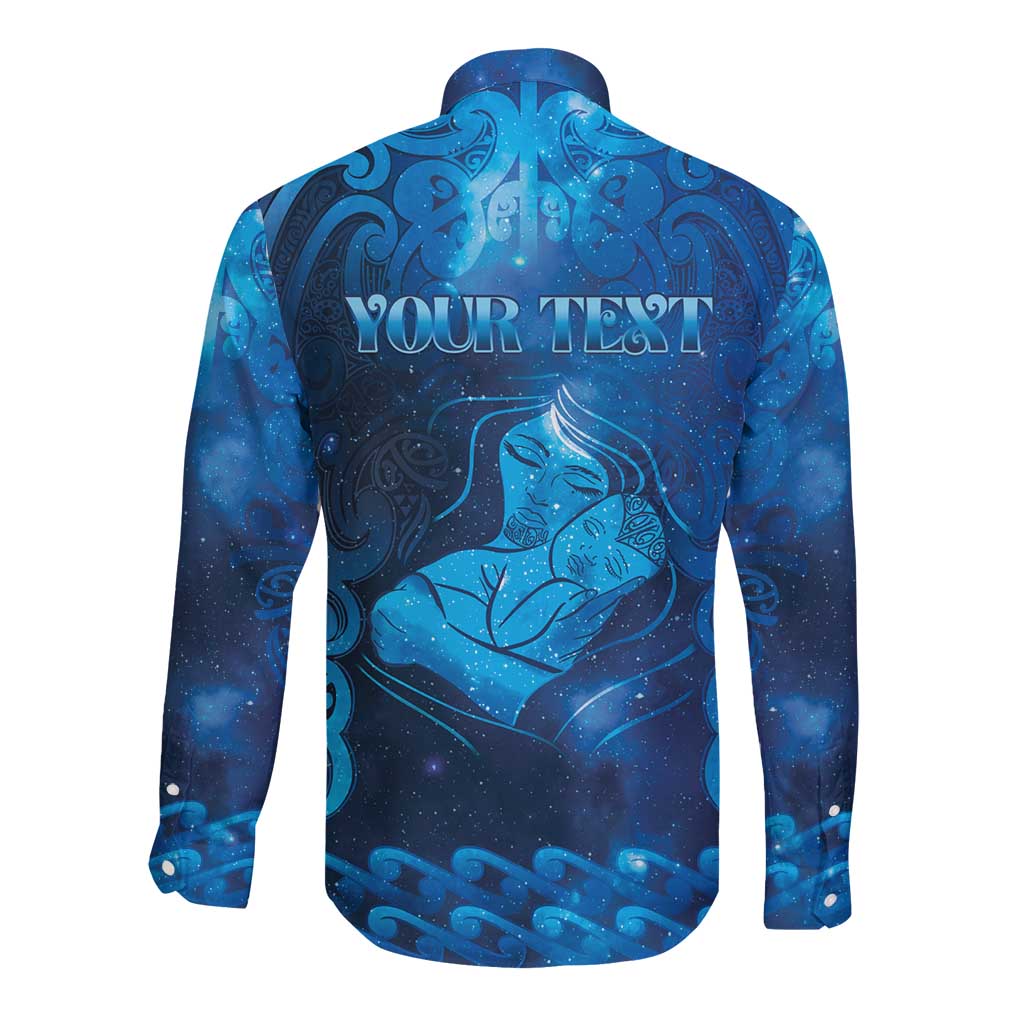 Personalised New Zealand Mother's Day Long Sleeve Button Shirt Ko Te Whaea Te Takere O Te Waka LT05 - Polynesian Pride
