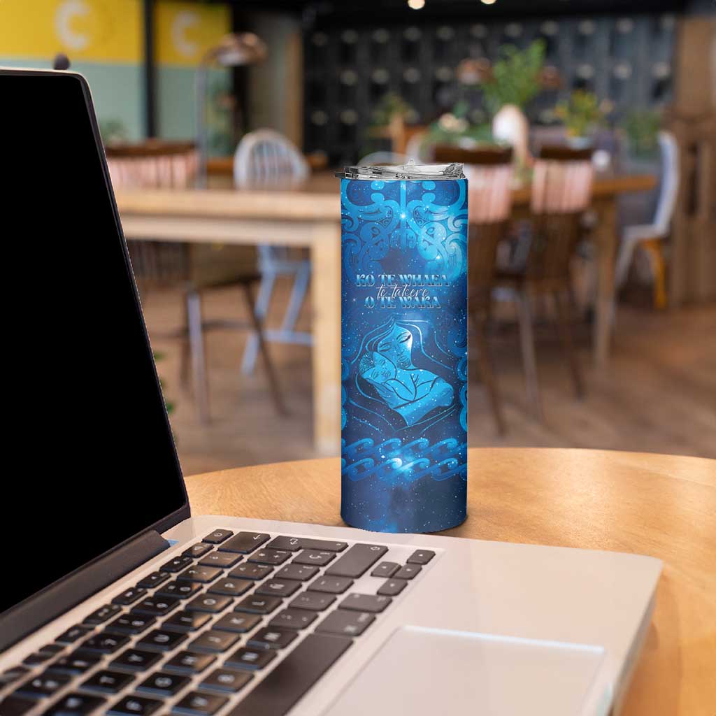 Personalised New Zealand Mother's Day Skinny Tumbler Ko Te Whaea Te Takere O Te Waka