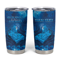 Personalised New Zealand Mother's Day Tumbler Cup Ko Te Whaea Te Takere O Te Waka LT05 Blue - Polynesian Pride