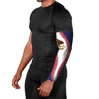 American Samoa Eagle Arm Sleeves Polynesian Tribal Pattern Curve Style LT05 - Polynesian Pride