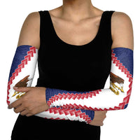 American Samoa Eagle Arm Sleeves Polynesian Tribal Pattern Curve Style LT05 - Polynesian Pride
