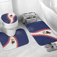 American Samoa Eagle Bathroom Set Polynesian Tribal Pattern Curve Style