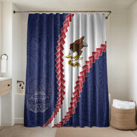American Samoa Eagle Bathroom Set Polynesian Tribal Pattern Curve Style