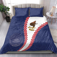 American Samoa Eagle Bedding Set Polynesian Tribal Pattern Curve Style LT05 - Polynesian Pride