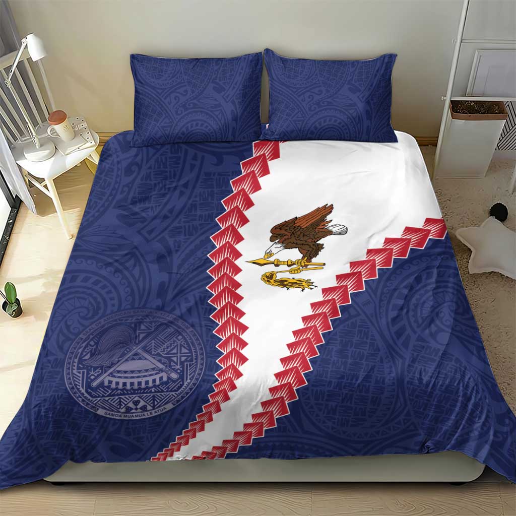 American Samoa Eagle Bedding Set Polynesian Tribal Pattern Curve Style LT05 - Polynesian Pride
