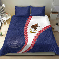 American Samoa Eagle Bedding Set Polynesian Tribal Pattern Curve Style LT05 - Polynesian Pride