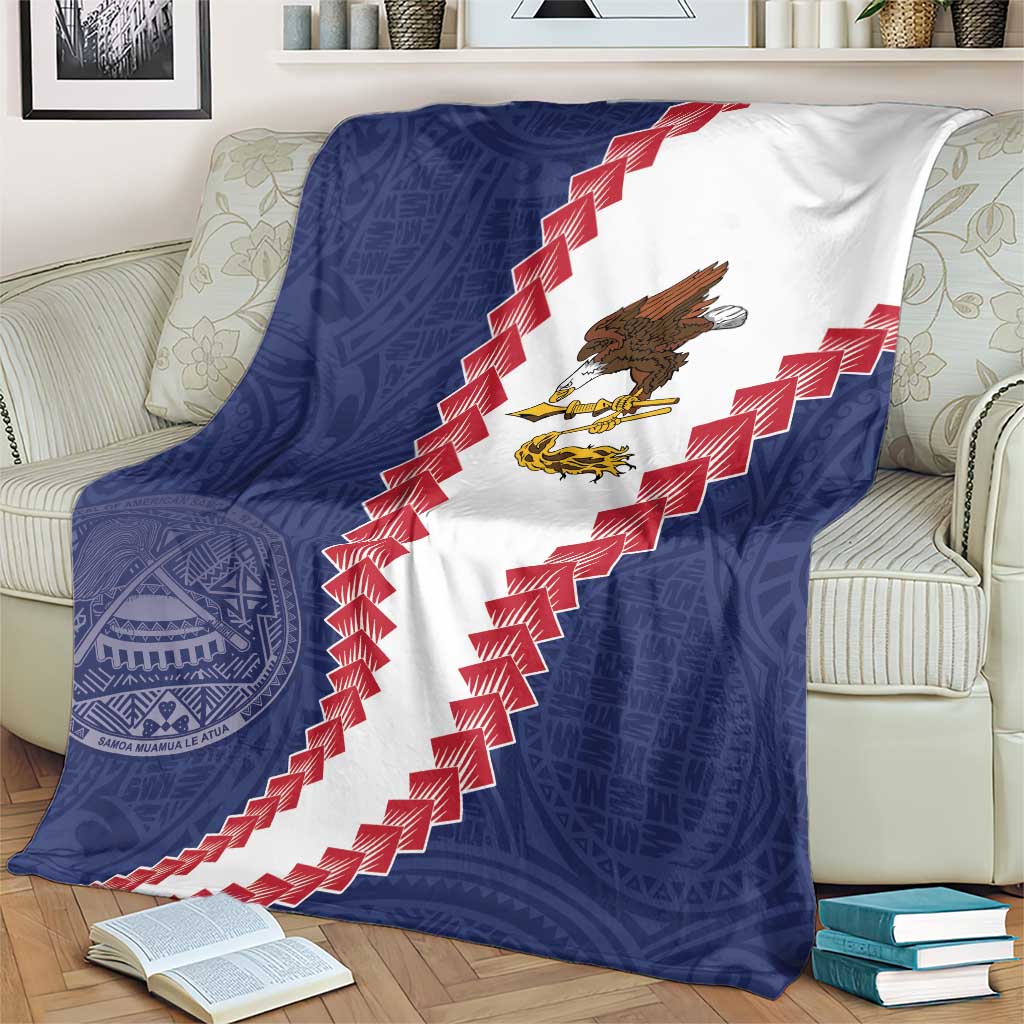 American Samoa Eagle Blanket Polynesian Tribal Pattern Curve Style LT05 - Polynesian Pride