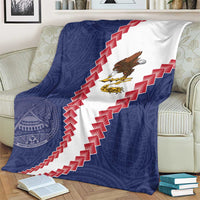 American Samoa Eagle Blanket Polynesian Tribal Pattern Curve Style LT05 - Polynesian Pride
