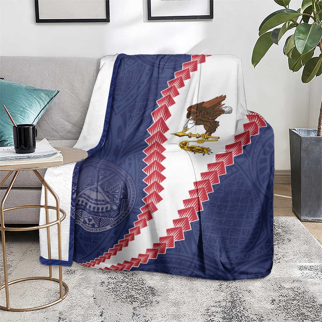 American Samoa Eagle Blanket Polynesian Tribal Pattern Curve Style LT05 - Polynesian Pride