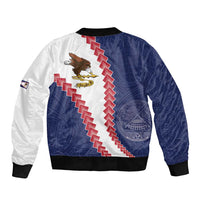 American Samoa Eagle Bomber Jacket Polynesian Tribal Pattern Curve Style LT05 - Polynesian Pride