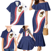 American Samoa Eagle Family Matching Mermaid Dress and Hawaiian Shirt Polynesian Tribal Pattern Curve Style