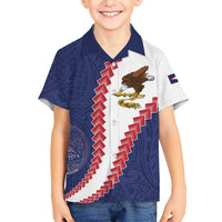 American Samoa Eagle Family Matching Mermaid Dress and Hawaiian Shirt Polynesian Tribal Pattern Curve Style
