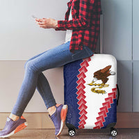 American Samoa Eagle Luggage Cover Polynesian Tribal Pattern Curve Style LT05 - Polynesian Pride