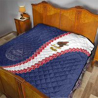 American Samoa Eagle Quilt Polynesian Tribal Pattern Curve Style