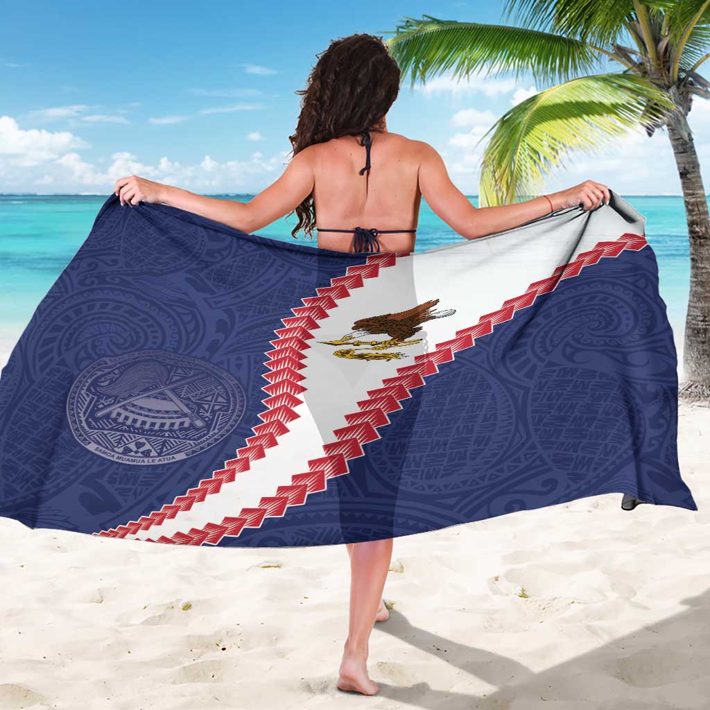 American Samoa Eagle Sarong Polynesian Tribal Pattern Curve Style
