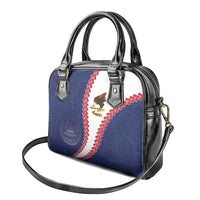 American Samoa Eagle Shoulder Handbag Polynesian Tribal Pattern Curve Style