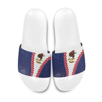 American Samoa Eagle Slide Sandals Polynesian Tribal Pattern Curve Style