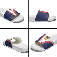 American Samoa Eagle Slide Sandals Polynesian Tribal Pattern Curve Style