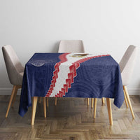 American Samoa Eagle Tablecloth Polynesian Tribal Pattern Curve Style LT05 - Polynesian Pride