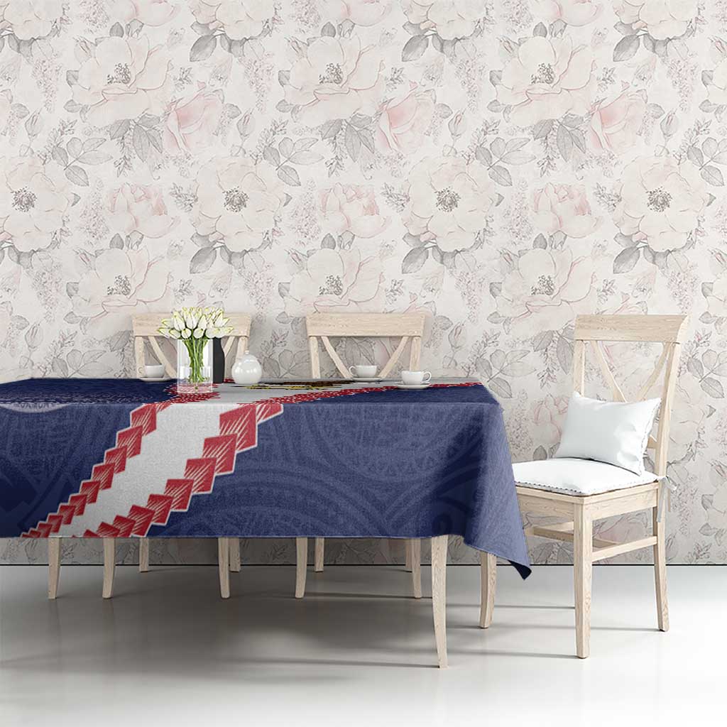 American Samoa Eagle Tablecloth Polynesian Tribal Pattern Curve Style LT05 - Polynesian Pride