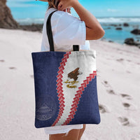 American Samoa Eagle Tote Bag Polynesian Tribal Pattern Curve Style