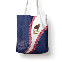American Samoa Eagle Tote Bag Polynesian Tribal Pattern Curve Style