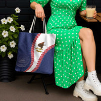 American Samoa Eagle Tote Bag Polynesian Tribal Pattern Curve Style