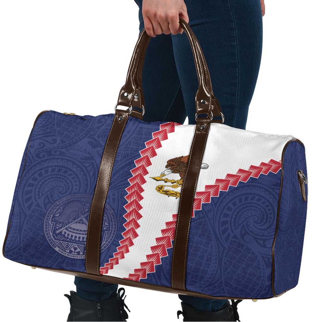 American Samoa Eagle Travel Bag Polynesian Tribal Pattern Curve Style LT05 - Polynesian Pride