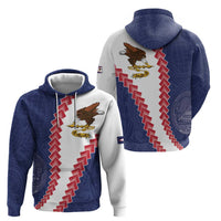 American Samoa Eagle Zip Hoodie Polynesian Tribal Pattern Curve Style LT05 - Polynesian Pride