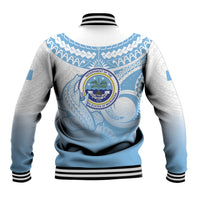 Micronesia Constitution Day Baseball Jacket Polynesian Tribal Tattoo Simple Style LT05 - Polynesian Pride