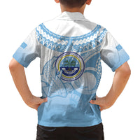 Micronesia Constitution Day Kid Hawaiian Shirt Polynesian Tribal Tattoo Simple Style LT05 - Polynesian Pride
