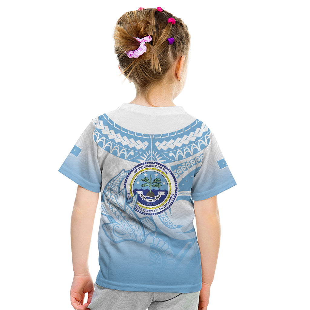 Micronesia Constitution Day Kid T Shirt Polynesian Tribal Tattoo Simple Style LT05 - Polynesian Pride