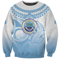 Micronesia Constitution Day Sweatshirt Polynesian Tribal Tattoo Simple Style