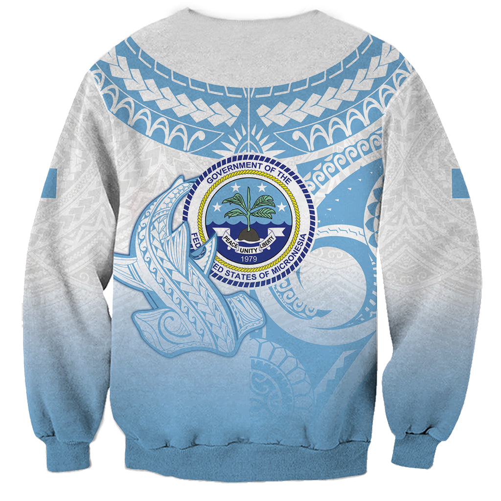 Micronesia Constitution Day Sweatshirt Polynesian Tribal Tattoo Simple Style