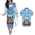 Personalised Fiji Ratu Sir Lala Sukuna Day Couples Matching Off The Shoulder Long Sleeve Dress and Hawaiian Shirt Hibiscus Tapa Pattern