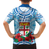 Personalised Fiji Ratu Sir Lala Sukuna Day Family Matching Puletasi and Hawaiian Shirt Hibiscus Tapa Pattern